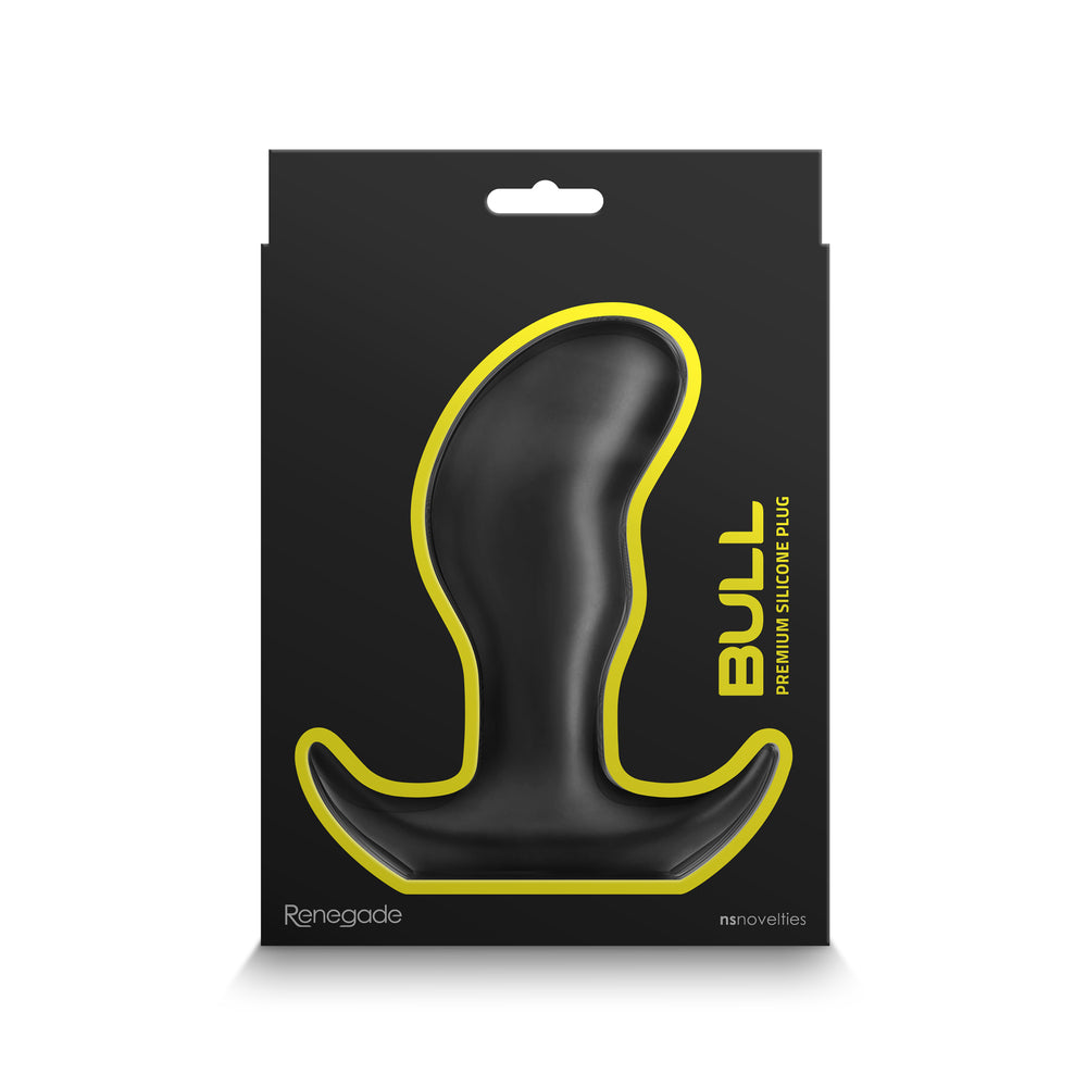 Renegade Bull Premium Silicone Anal Plug|Detail View|"premium features-detail view"|