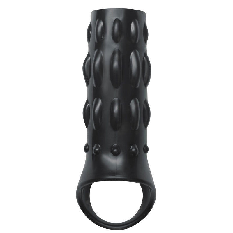 NS Novelties Renegade Reversible Power Penis Cage Black|Front View|"cage design - front view"