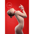 Ouch 1.5 Meters Kinbaku Mini Rope Red|Side View|"kinbaku rope texture-side view adult toys direct"|