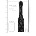Ouch Black Luxury Paddle|Detail View|"luxury features-detail view adult toys direct"|