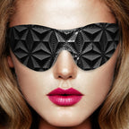 Ouch Black Luxury Eye Mask|Back View|"strap design-back view adult toys direct"|