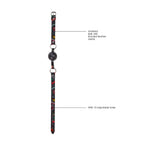 Ouch Breathable Ball Gag With Printed Leather Straps|Detail View|"breathing features-detail view"|