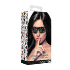 Ouch Old School Tattoo Printed Eye Mask|Detail View|"design features-detail view adult toys direct"|