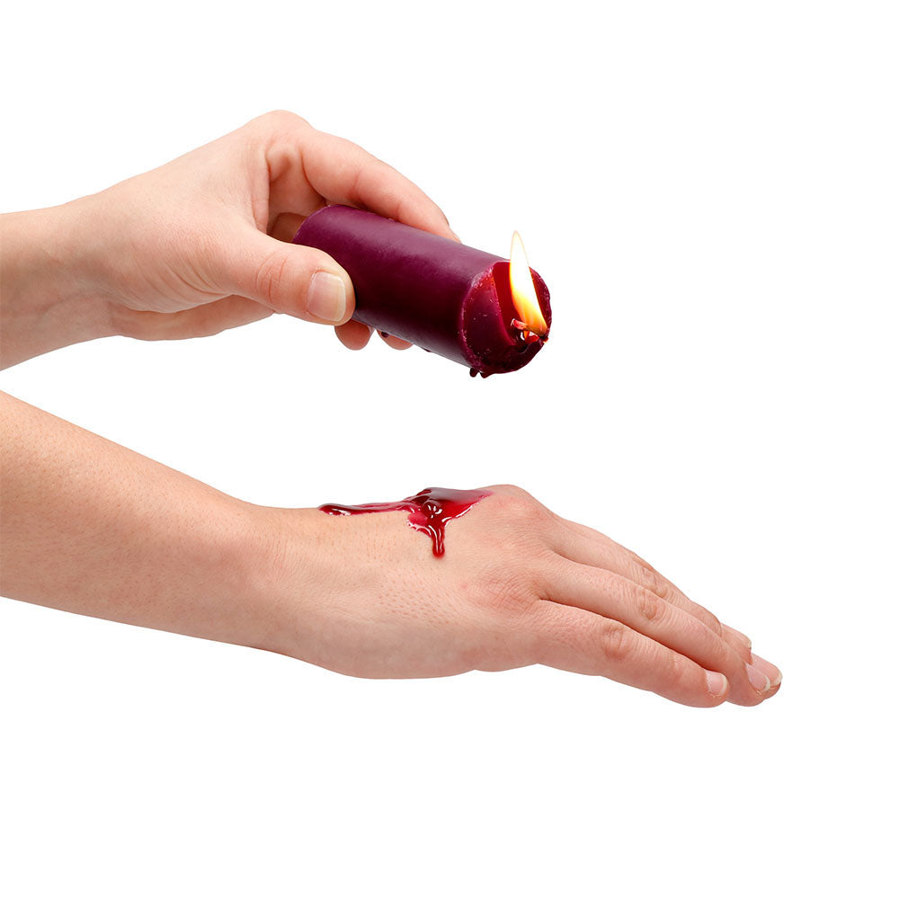 Ouch-Wax-Play-Candle-Rose-Scented|Side-View|"wax-candle-side-view"