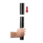 Ouch Black Dance Pole|Back View|"pole features-back view adult toys direct"|