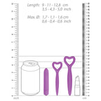 Ouch-Silicone-Vaginal-Dilator-Set-Purple|Detail View|"comfort features-detail view"