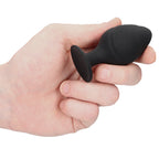 Ouch-Silicone-Swirled-Butt-Plug-Set-Black|Detail View|"product features-detail view"