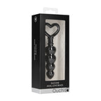 Ouch Silicone Anal Love Beads Black|Set View|"complete love beads set-set view"|