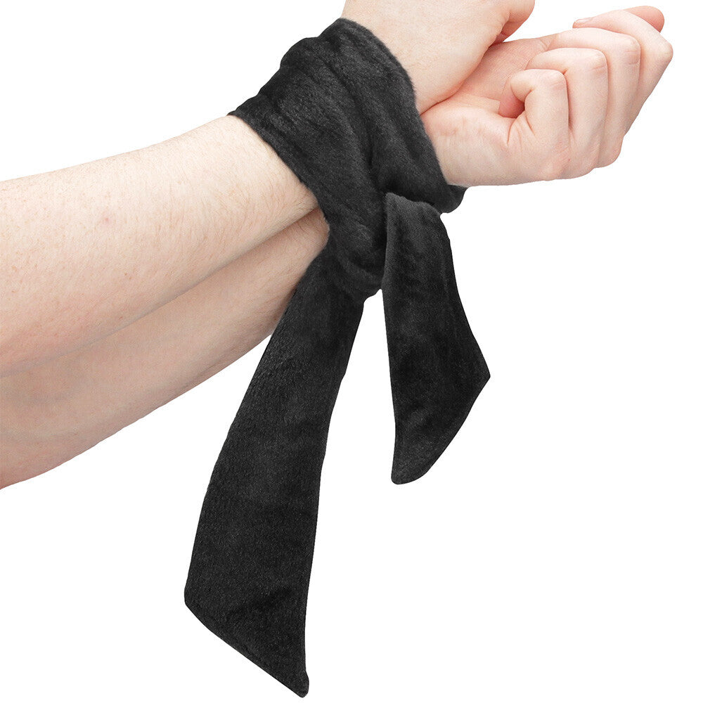 Ouch Velvet Tie Up|Side View|"tie up detail-side view adult toys direct"|