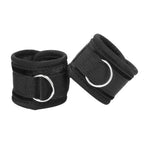 Ouch Velvet And Velcro Wrist Cuffs|Front View|"velvet cuffs-front view"|