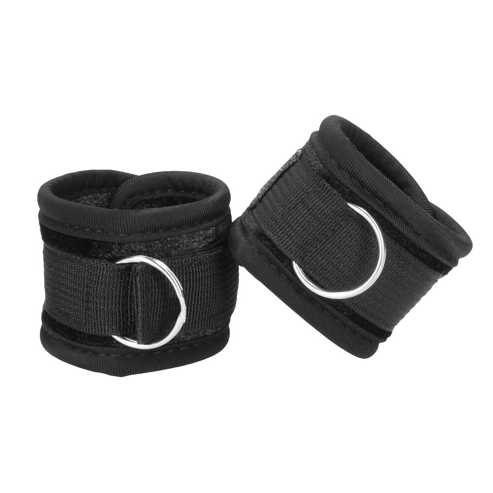 Ouch Velvet And Velcro Wrist Cuffs|Front View|"velvet cuffs-front view"|