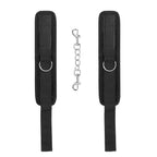 Ouch Velvet And Velcro Wrist Cuffs|Side View|"cuff details-side view"|