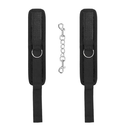 Ouch Velvet And Velcro Wrist Cuffs|Side View|"cuff details-side view"|