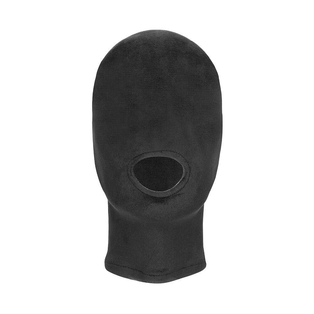 Ouch Velvet Mask With Mouth Opening|Front View|"velvet design-front view adult toys direct"|