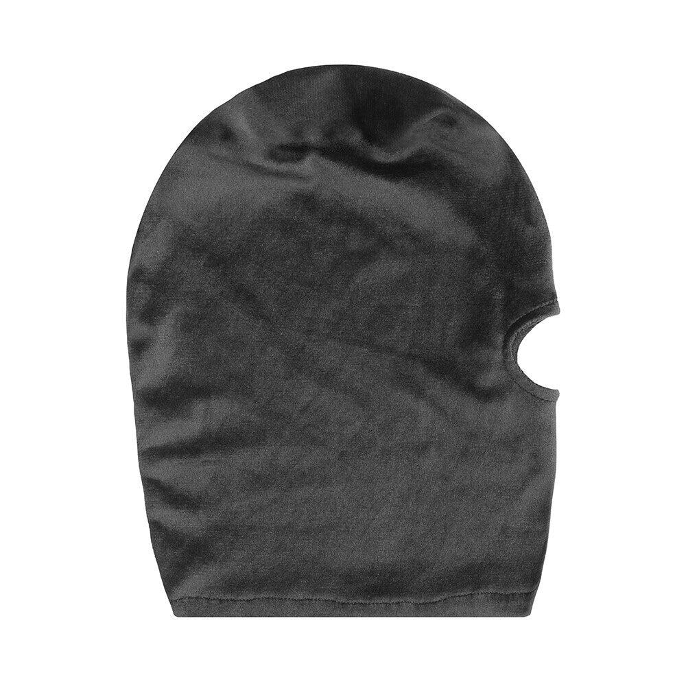 Ouch Velvet Mask With Mouth Opening|Side View|"opening detail-side view adult toys direct"|