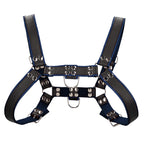 Ouch-Chest-Bulldog-Harness-Blue-Small-to-Medium|Detail-View|"harness-fitting-detail-view"