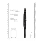 Ouch Diamond Studded Ankle Cuffs|Back View|"cuff closure system-back view adult toys direct"|