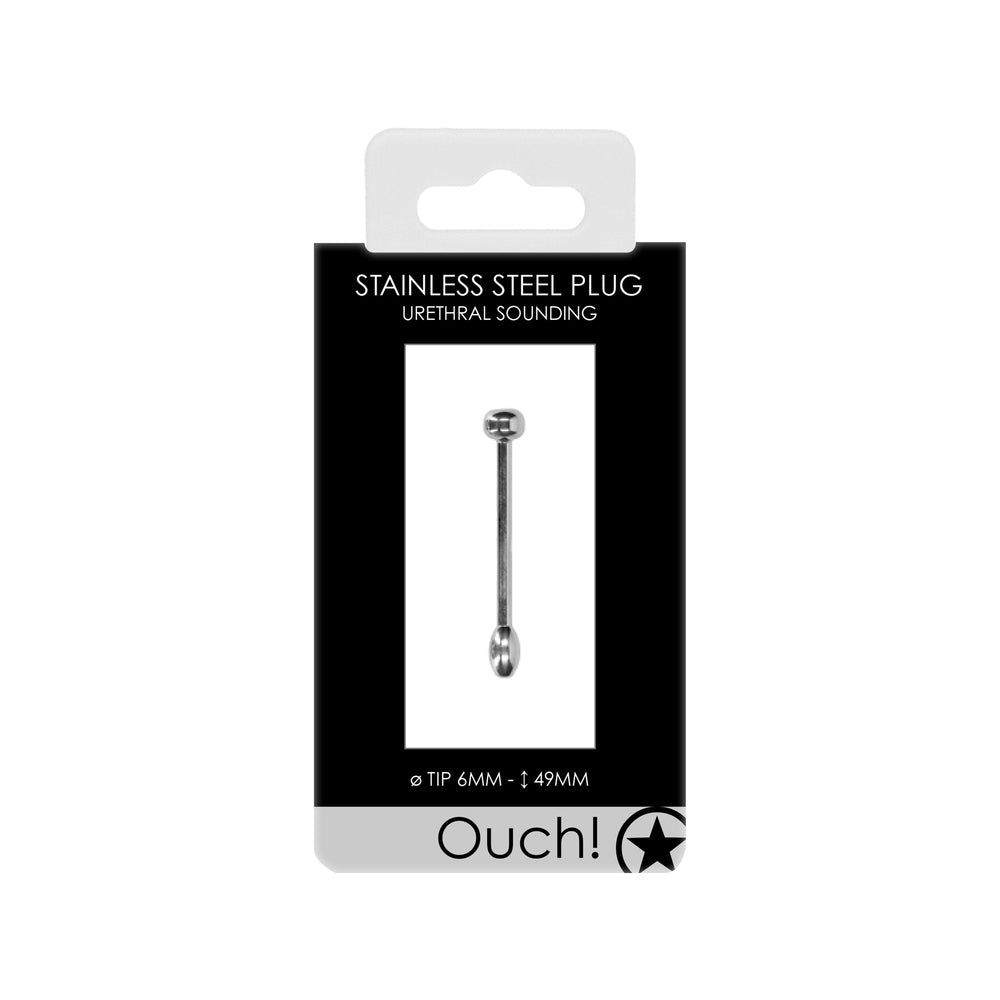Ouch Stainless Steel Plug|Back View|"base design-back view adult toys direct"|