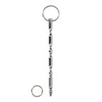 Ouch Urethral Sounding Steel Dilator With Ring|Front View|"steel sound with ring-front view adult toys direct"|