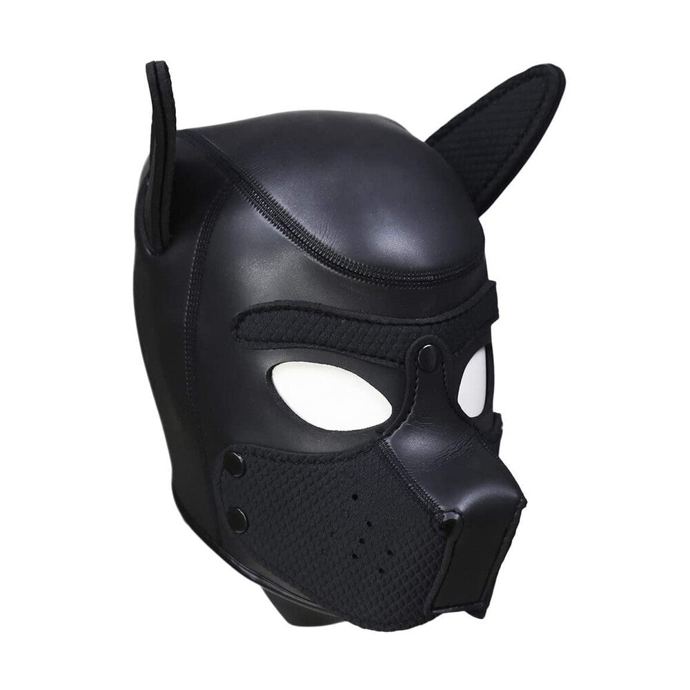 Neoprene Puppy Mask Puppy Play|Front View|"neoprene puppy design-front view adult toys direct"|