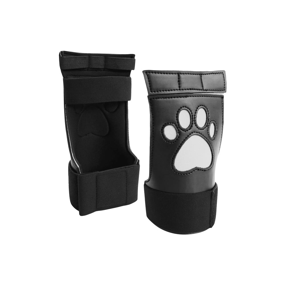 Neoprene Puppy Paw Gloves Puppy Play|Side View|"glove details-side view"|