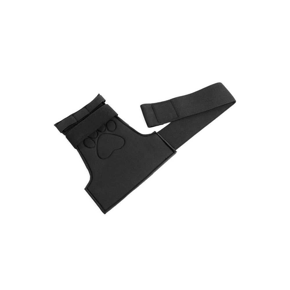 Neoprene Puppy Paw Gloves Puppy Play|Set View|"complete set-set view"|