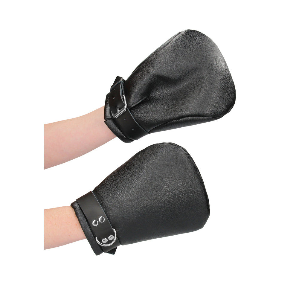 Neoprene Lined Mittens Puppy Play|Side View|"mitten details-side view"|