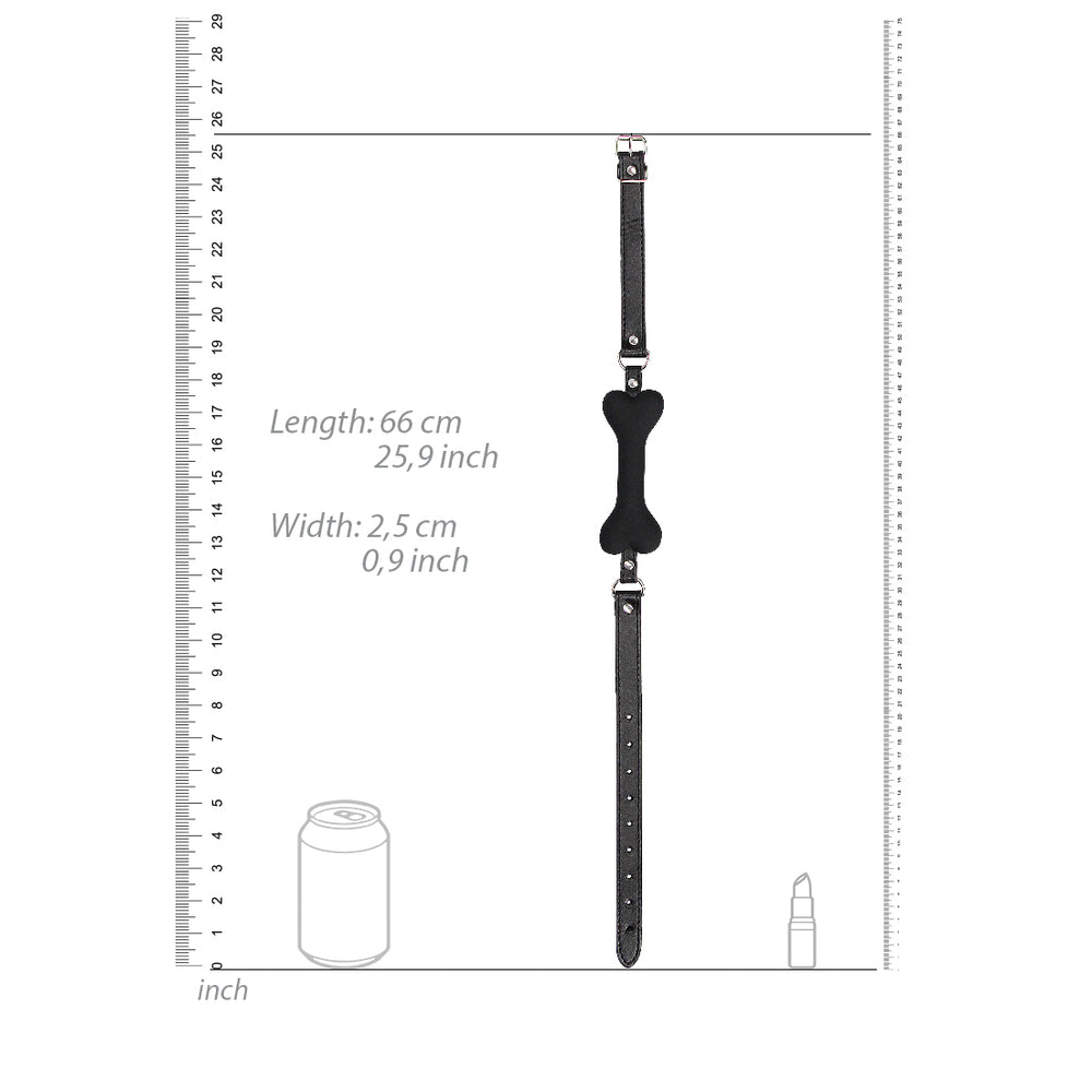Silicone Bone Gag Puppy Play|Detail View|"puppy features-detail view"|