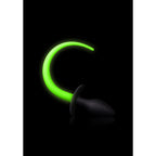 Glow-In-The-Dark-Puppy-Tail-Butt-Plug|Detail View|"product features-detail view"