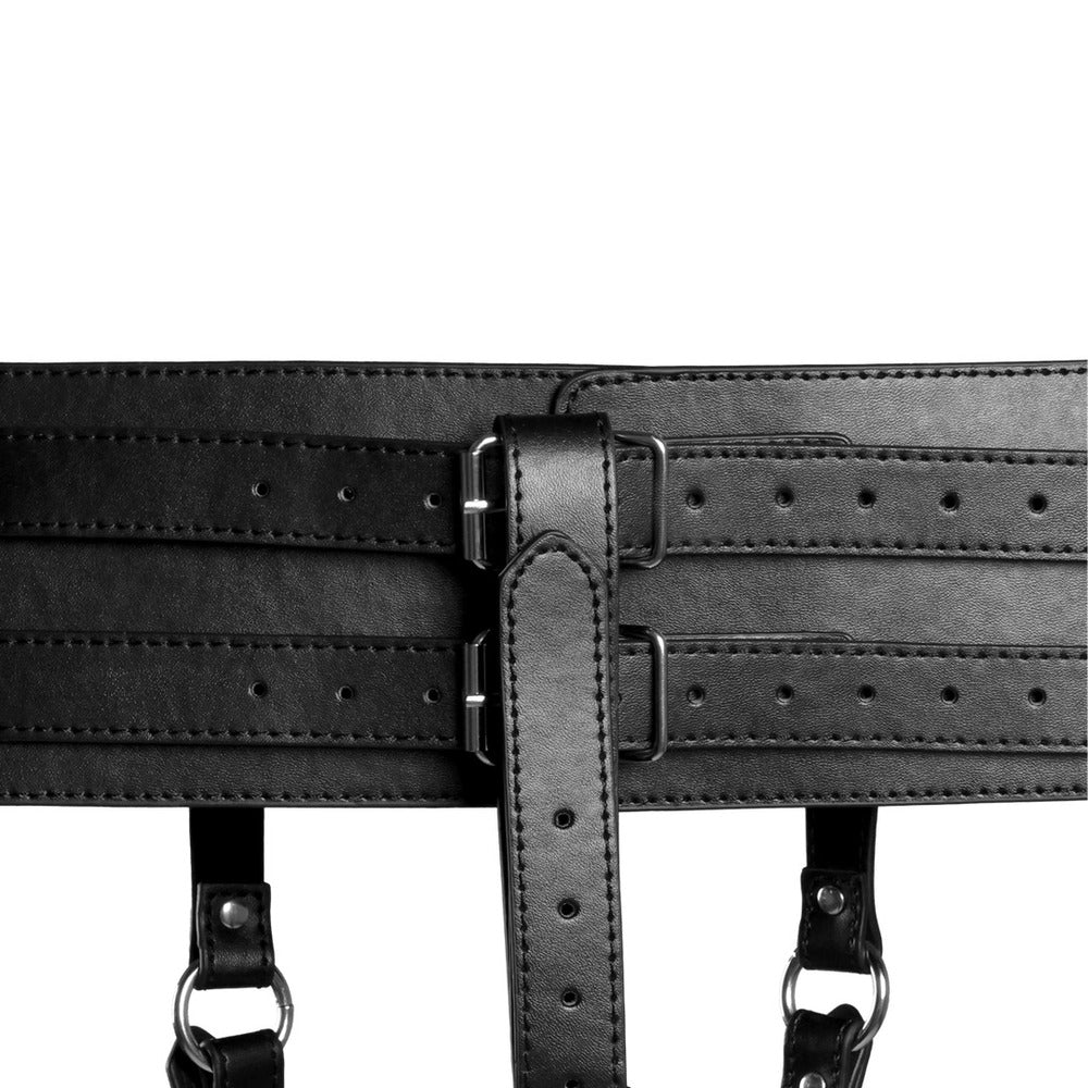 Ouch Belt with Vibrator Holder|Side View|"belt holder detail-side view adult toys direct"|