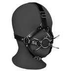 Ouch Xtreme Head Harness With Spider Gag And Nose Hooks|Front View|"spider gag system-front view adult toys direct"|
