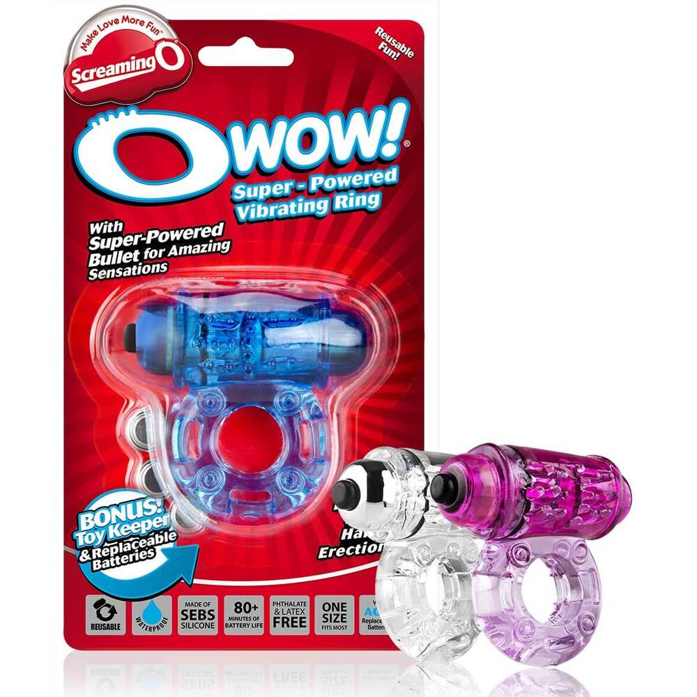 Screaming O Wow Vibrating Cock Ring|Back View|"quality build - back view"