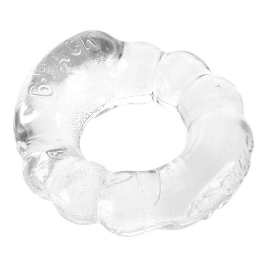 OxBalls Shockingly Superior Clear Cock Ring|Front View|"superior design - front view"