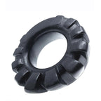 Oxballs Platinum Cock Lug Comfort Cock Ring|Side View|"lug detail - side view"