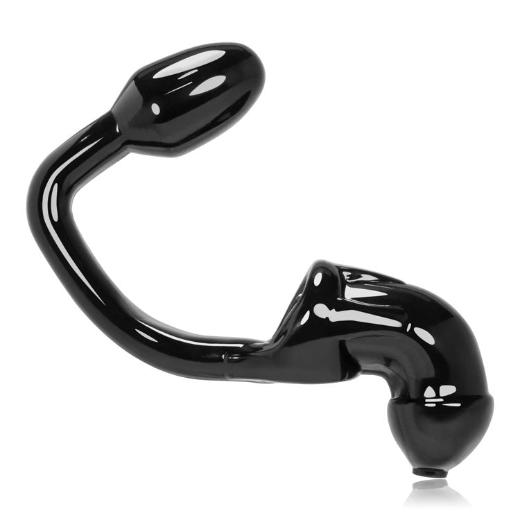 Oxballs Tailpipe Chastity Cocklock Plus Asslock Buttplug|Front View|"dual lock system-front view adult toys direct"|