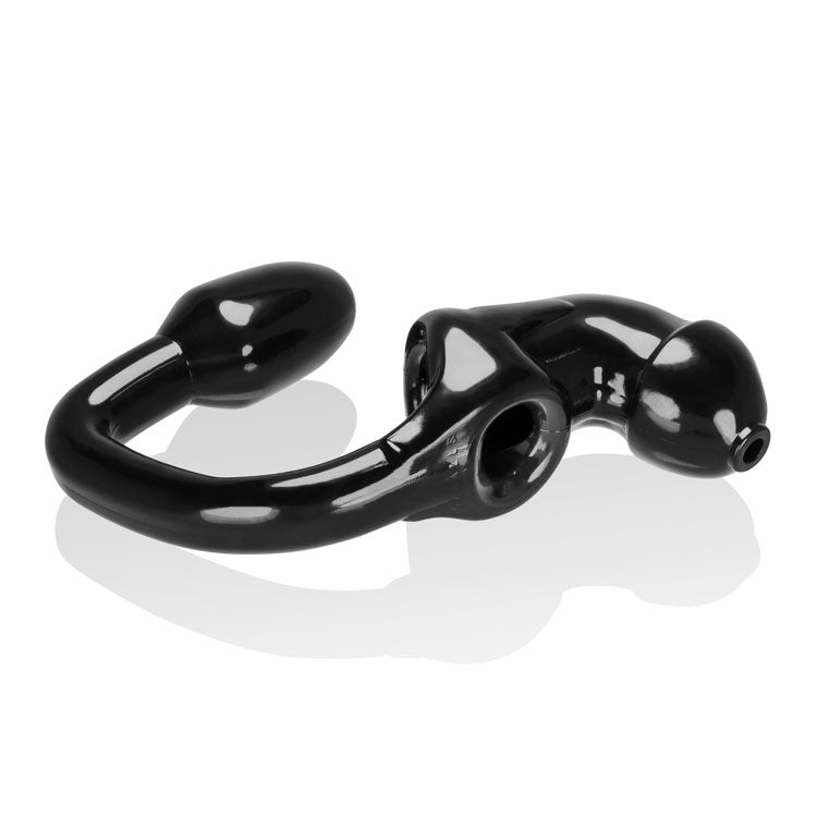 Oxballs Tailpipe Chastity Cocklock Plus Asslock Buttplug|Back View|"lock mechanism-back view adult toys direct"|