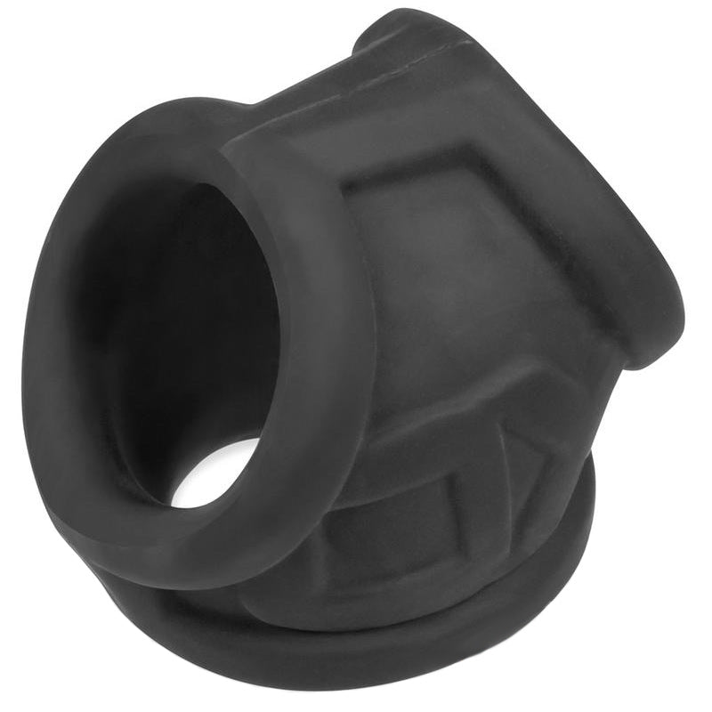 OxBalls Oxsling Silicone Power Sling Black Ice|Front View|"oxsling design - front view"