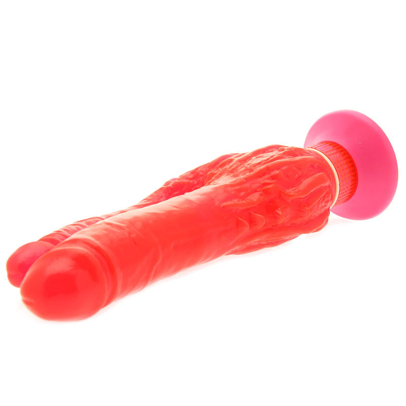 9 Inch Wall Bangers Double Penetrator Waterproof Vibrator|Detail View|"Multi-function controls - detail view"
