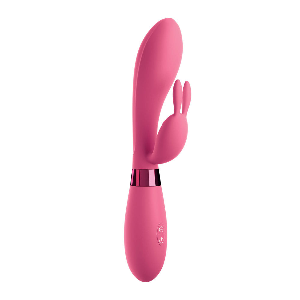 OMG-Rabbits-Selfie-Silicone-Vibrator|Side View|"ergonomic design-side view"