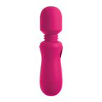 OMG Silicone Rechargeable Wand Pink | Angle | "rechargeable design - angle view"