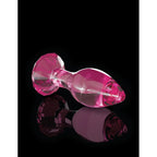 Icicles-No-79-Pink-Crystal-Glass-Butt-Plug|Detail View|"product features-detail view"