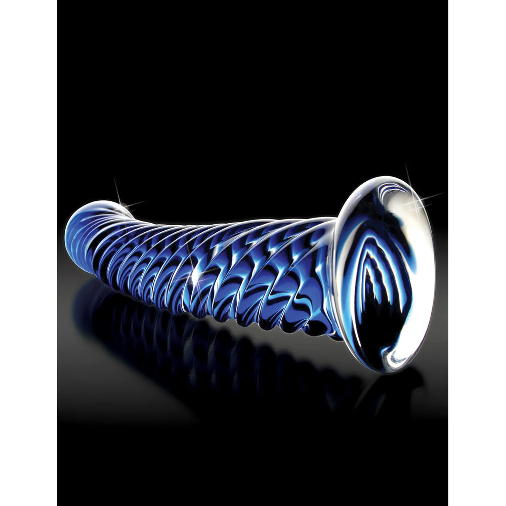 Icicles 29 Hand Blown Glass Massager|Back View|"hand blown glass massager - back view"