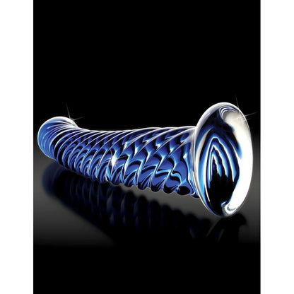 Icicles 29 Hand Blown Glass Massager|Back View|"hand blown glass massager - back view"