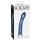 Icicles 29 Hand Blown Glass Massager|Detail View|"hand blown glass massager - detail view"