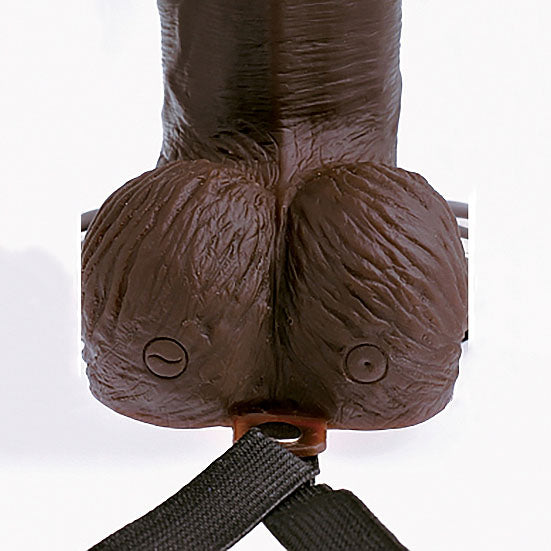 Fetish Fantasy 8 Inch Hollow Rechargeable Strapon|Back View|"Fetish Fantasy 8 Inch Hollow Rechargeable Strapon - back view"