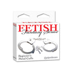 Fetish Fantasy Series Beginners Metal Cuffs|Side View|"cuff detail-side view adult toys direct"|