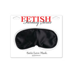 Fetish Fantasy Series Satin Love Mask Black|Back View|"strap system-back view adult toys direct"|