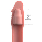 XTensions Elite 2 Inch Penis Extender With Strap|Side View|"strap detail - side view"