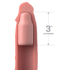 XTensions Elite 3 Inch Penis Extender|Side View|"extender detail - side view"