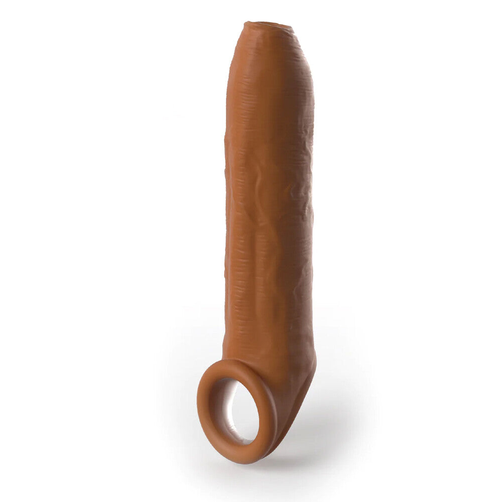XTensions Elite 7 Inch Uncut Penis Enhancer With Strap|Front View|"elite design - front view"